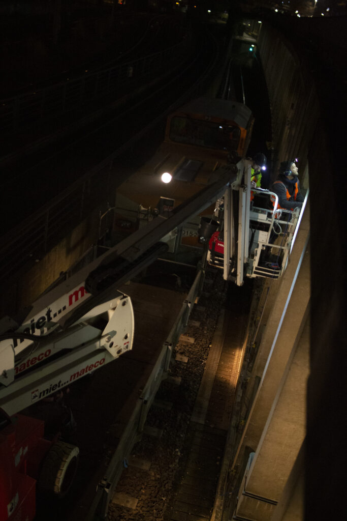 Bauwerksuntersuchungen Tunneldecke